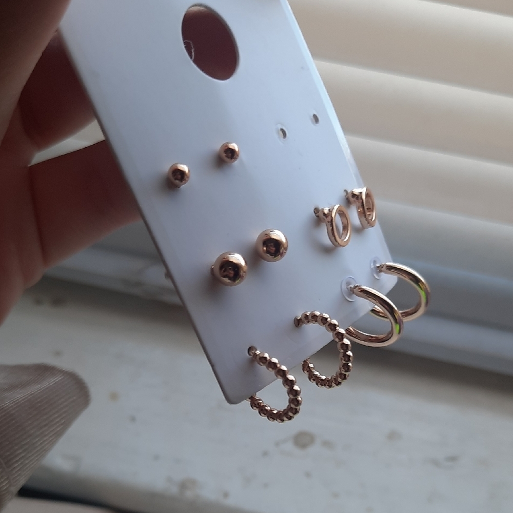 Earring Set Of 5 - Picture 3 of 4